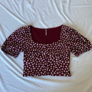 Free People Peasant Cropped Top